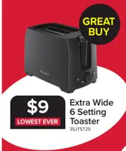 Leon's 2-Slice Extra Wide Slot Toaster - Black offer