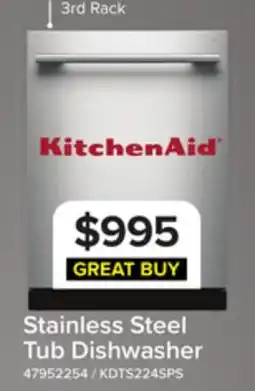 Leon's KitchenAid PrintShield Stainless Dishwasher (47 dBA) - KDTS224SPS offer