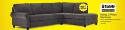 Leon's Kasey 2-Piece Sectional with Right Facing Chaise - Grey offer