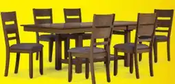 Leon's Brook Bay 7 Piece Extendable Dining Set - Sand, Brown offer