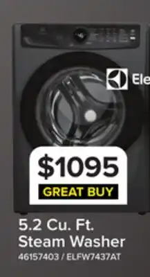 Leon's Electrolux Titanium Front Load Perfect Steam Washer with LuxCare Wash (5.2 Cu.Ft.) - ELFW7437AT offer