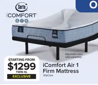 Leon's Serta iComfort AIR 1 Firm 11.5 Twin XL Mattress offer