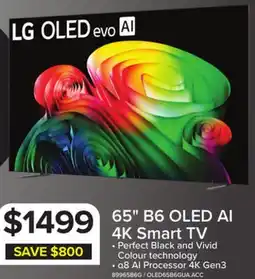 Leon's LG 65 4K Smart OLED AI B6 webOS TV - OLED65B6GUA.ACC offer