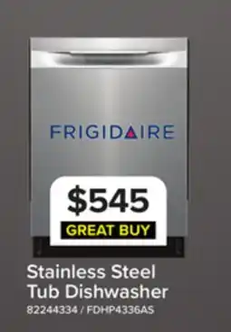 Leon's Frigidaire Stainless Steel Built-In Hybrid Tub Dishwasher - FDHP4336AS offer