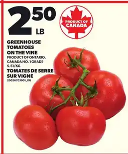 Independent City Market GREENHOUSE TOMATOES ON THE VINE offer