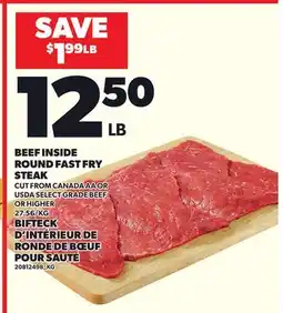 Independent City Market BEEF INSIDE ROUND FAST FRY STEAK offer