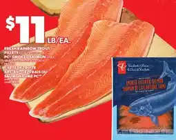 Independent City Market FRESH RAINBOW TROUT FILLETS, $11 LB 24.25/KG OR PC SMOKED SALMON, $11 EA offer