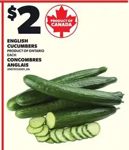 Independent City Market ENGLISH CUCUMBERS offer