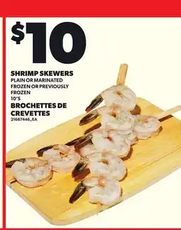 Independent City Market SHRIMP SKEWERS, 10'S offer