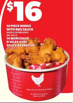 Independent City Market 14 PIECE WINGS WITH BBQ SAUCE offer