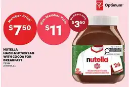 Independent City Market NUTELLA HAZELNUT SPREAD WITH COCOA FOR BREAKFAST offer