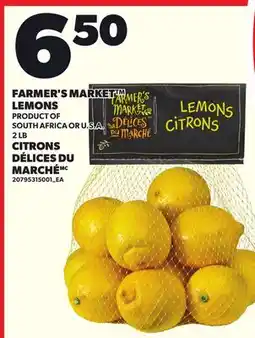 Independent City Market FARMER'S MARKET LEMONS, 2 LB offer