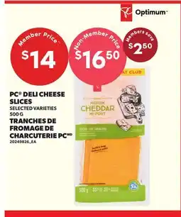 Independent City Market PC DELI CHEESE SLICES offer