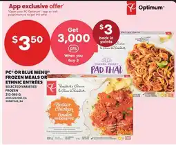 Independent City Market PC OR BLUE MENU FROZEN MEALS OR ETHNIC ENTRÉES offer