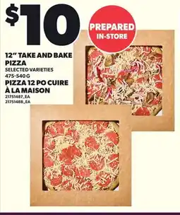 Independent City Market 12 TAKE AND BAKE PIZZA offer