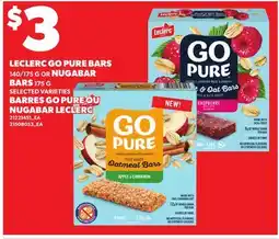Independent City Market LECLERC GO PURE BARS, 140/175 G OR NUGABAR BARS offer