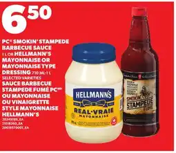 Independent City Market PC SMOKIN' STAMPEDE BARBECUE SAUCE, 1 L HELLMANN'S MAYONNAISE OR MAYONNAISE TYPE DRESSING, 710 ML offer