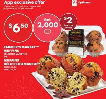 Independent City Market FARMER'S MARKET MUFFINS, 6'S offer