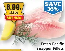 Starsky Fresh Pacific Snapper Fillets offer