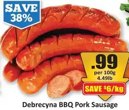 Starsky Debrecyna BBQ Pork Sausage offer