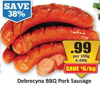 Starsky Debrecyna BBQ Pork Sausage offer