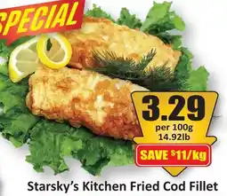 Starsky Starsky's Kitchen Fried Cod Fillet offer