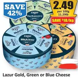 Starsky Lazur Gold, Green or Blue Cheese offer