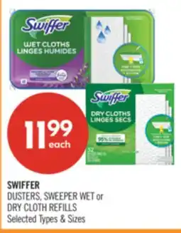 Shoppers Drug Mart SWIFFER DUSTERS, SWEEPER WET or DRY CLOTH REFILLS offer