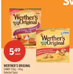 Shoppers Drug Mart WERTHER'S ORIGINAL CANDY 230g - 245g offer