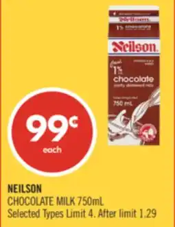 Shoppers Drug Mart NEILSON CHOCOLATE MILK offer