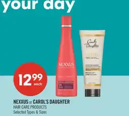 Shoppers Drug Mart NEXXUS or CAROL'S DAUGHTER HAIR CARE PRODUCTS offer