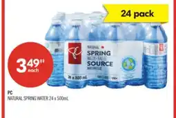 Shoppers Drug Mart PC NATURAL SPRING WATER offer