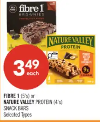 Shoppers Drug Mart FIBRE 1 (5's) or NATURE VALLEY PROTEIN (4's) SNACK BARS offer