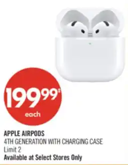 Shoppers Drug Mart APPLE AIRPODS 4TH GENERATION WITH CHARGING CASE offer