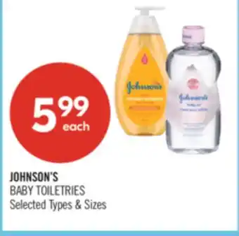 Shoppers Drug Mart JOHNSON'S BABY TOILETRIES offer