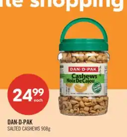 Shoppers Drug Mart DAN∙D∙PAK SALTED CASHEWS offer