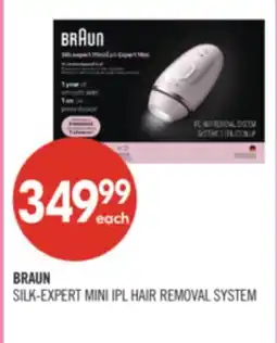 Shoppers Drug Mart BRAUN SILK-EXPERT MINI IPL HAIR REMOVAL SYSTEM offer