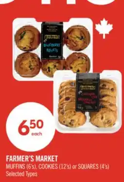 Shoppers Drug Mart FARMER'S MARKET MUFFINS (6's), COOKIES (12's) or SQUARES (4's) offer