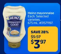 Walmart Heinz mayonnaise offer