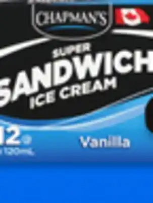Walmart Chapman's Super sandwich novelties offer