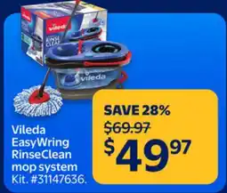 Walmart Vileda EasyWring RinseClean mop system offer