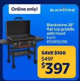 Walmart Blackstone 28 flat top griddle with hood offer