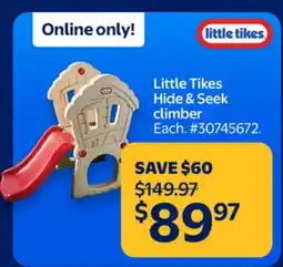 Walmart Little Tikes Hide & Seek Climber offer