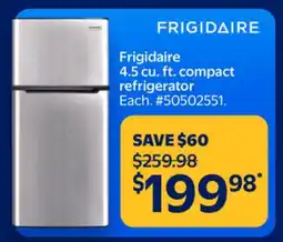 Walmart Frigidaire 4.5 cu.ft. Compact Refrigerator offer