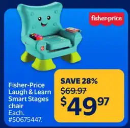 Walmart Fisher-Price Laugh & Learn Smart Stages chair offer