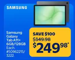 Walmart Samsung Galaxy Tab A11+ 6GB/128GB offer