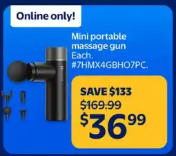 Walmart Mini portable massage gun offer