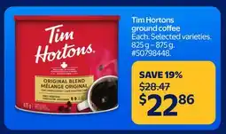 Walmart Tim Hortons ground coffee offer