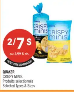 Pharmaprix QUAKER CRISPY MINIS offer