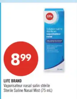 Pharmaprix LIFE BRAND Sterile Saline Nasal Mist offer